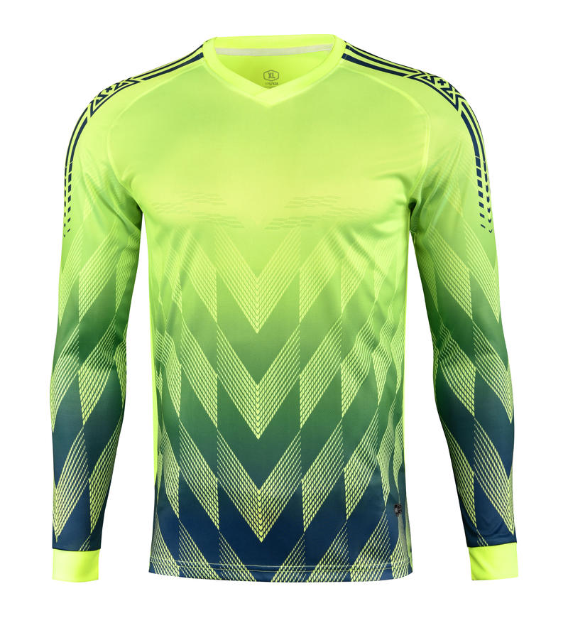 M8006 goalkeeper jersey fluorescent green front
