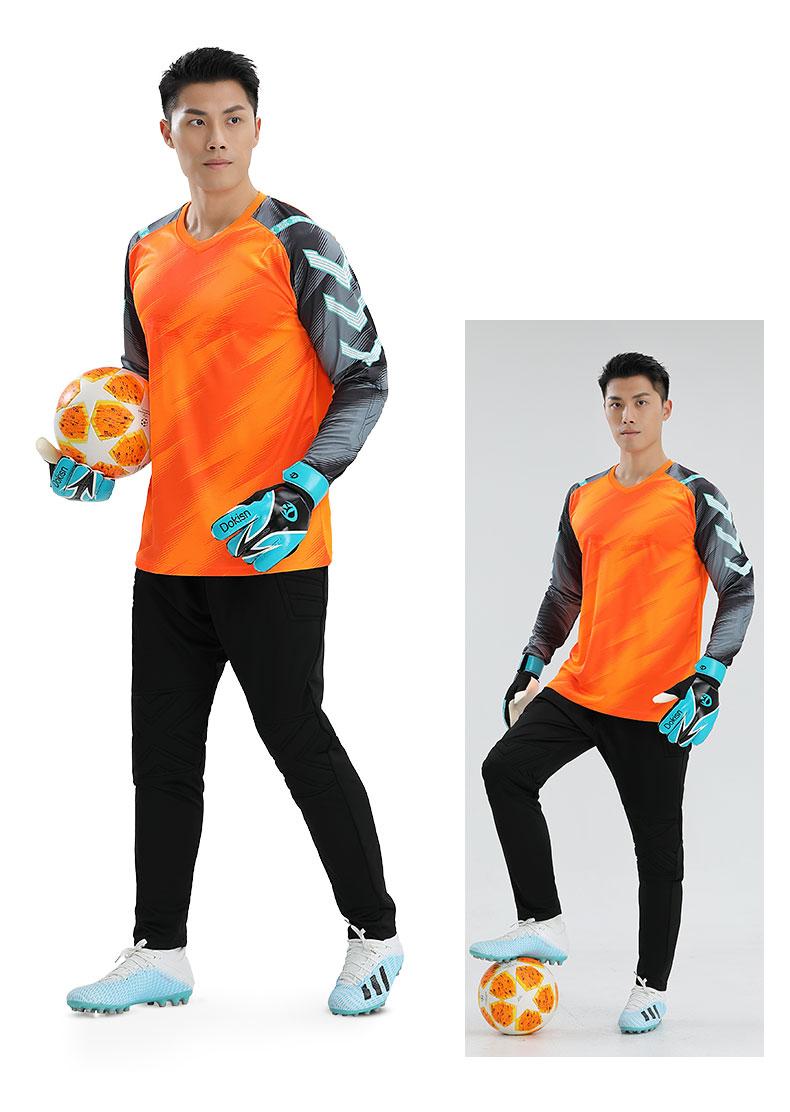 M8007 goalkeeper jersey orange model photo 1