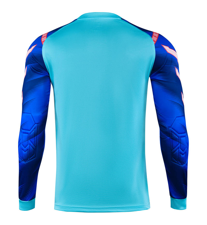 M8007 goalkeeper jersey light lake blue back
