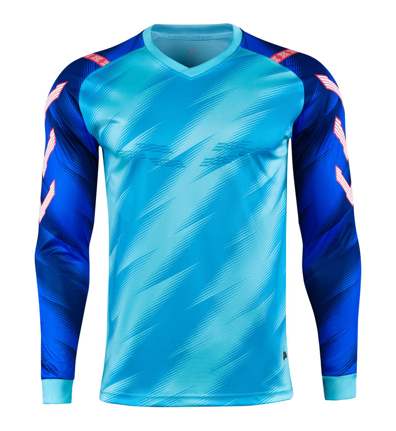 M8007 goalkeeper jersey light lake blue front