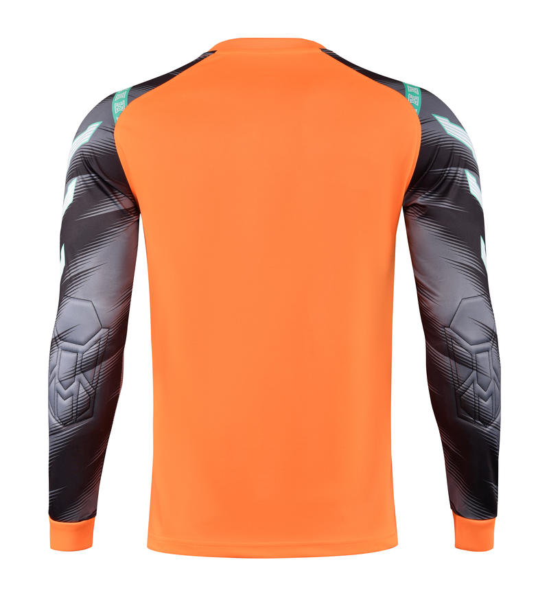 M8007 goalkeeper jersey orange back