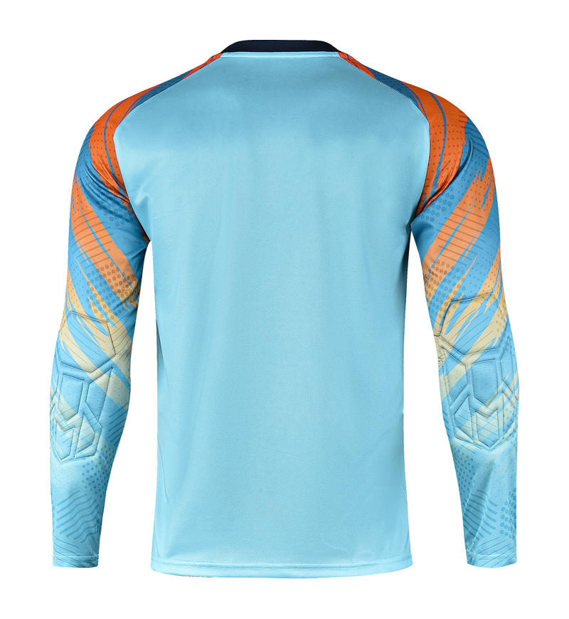 M8008 goalkeeper jersey light lake blue back