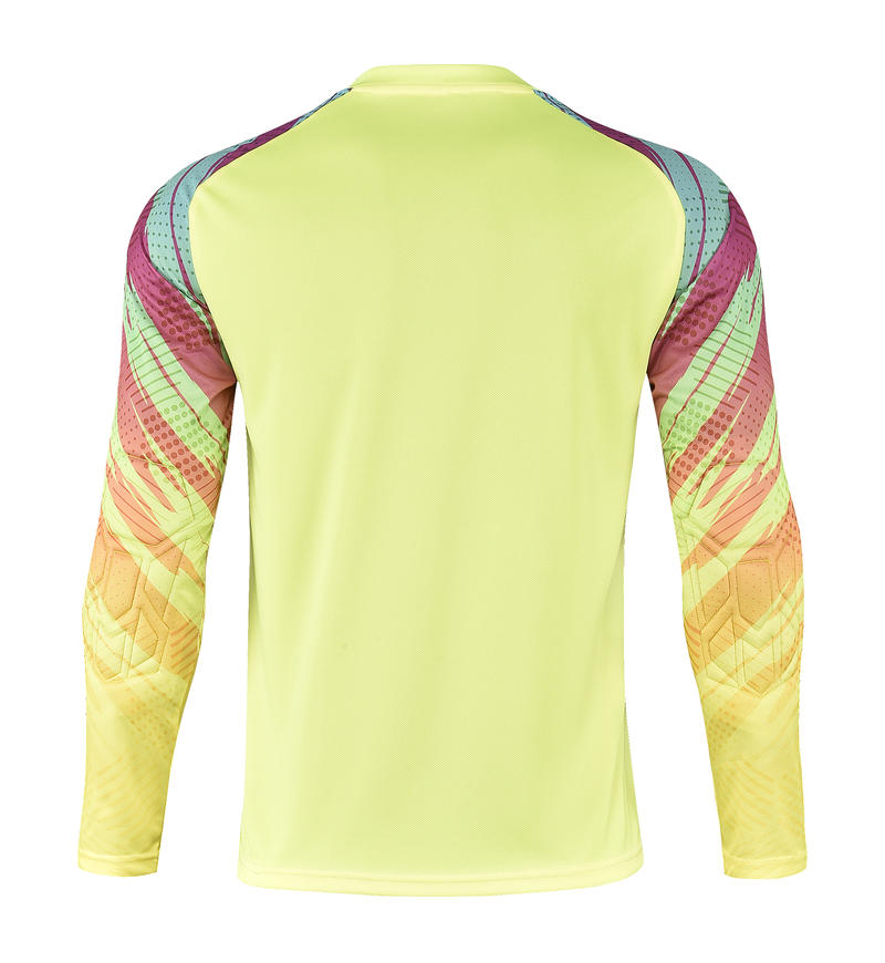 M8008 goalkeeper jersey yellow back