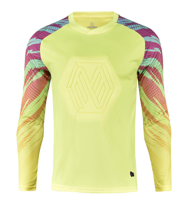 M8008 goalkeeper jersey yellow front