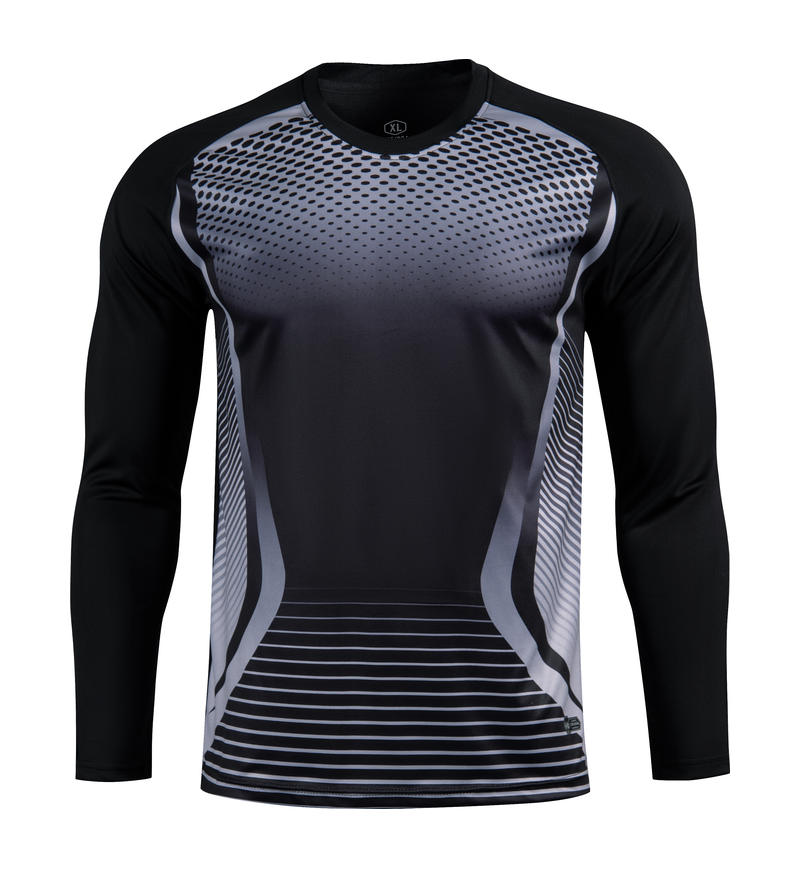 M8009 goalkeeper jersey black front