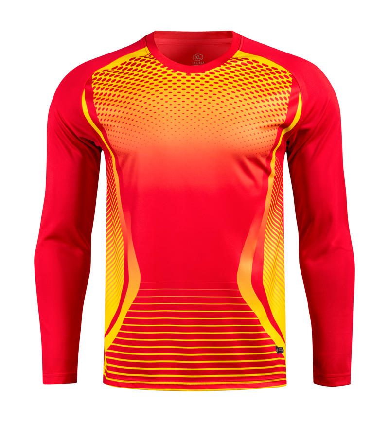 M8009 goalkeeper jersey red front