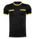 M8110 Black Yellow referee jersey front