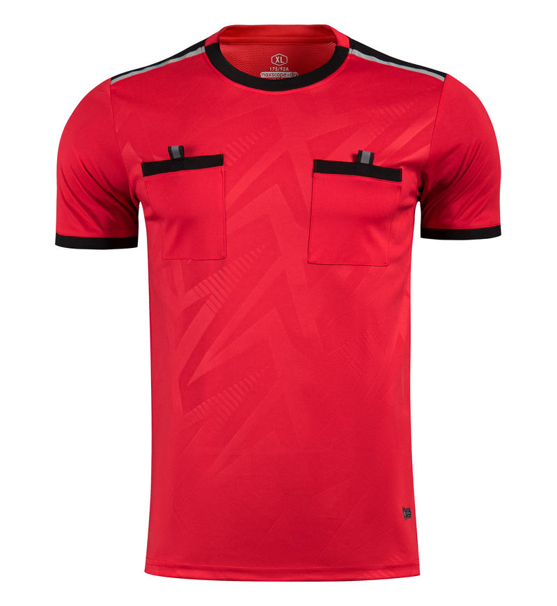 M8110 Red referee jersey front