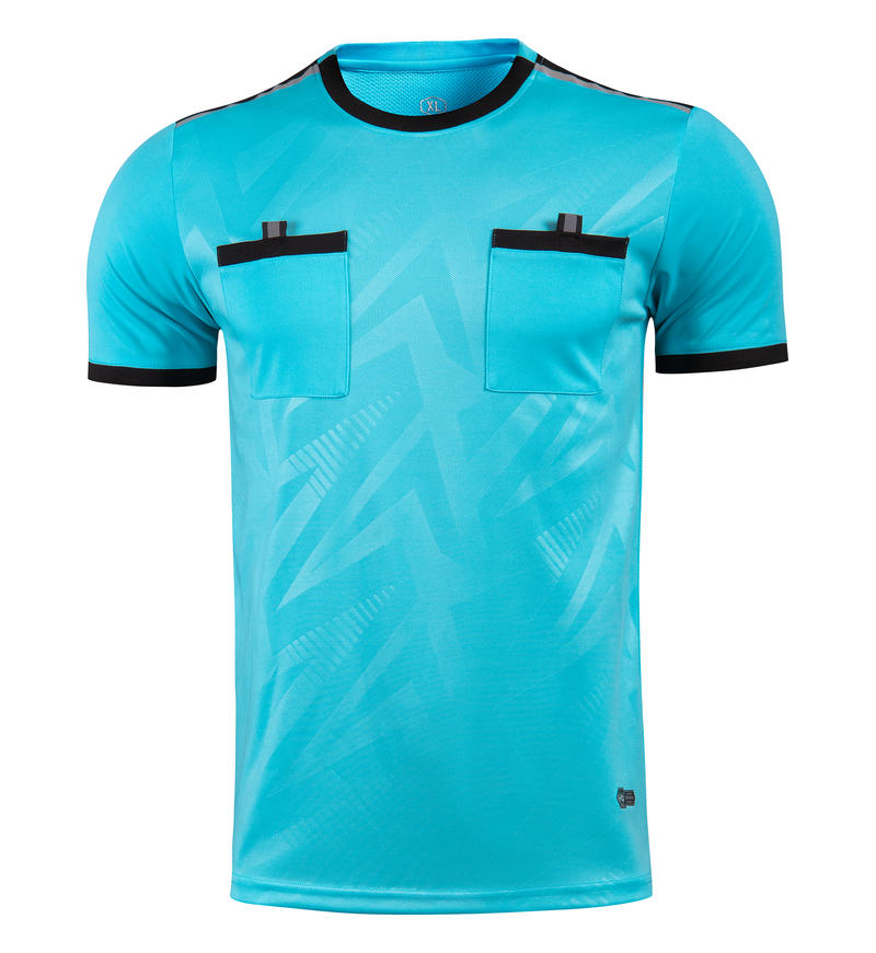 M8110 Cyan referee jersey front