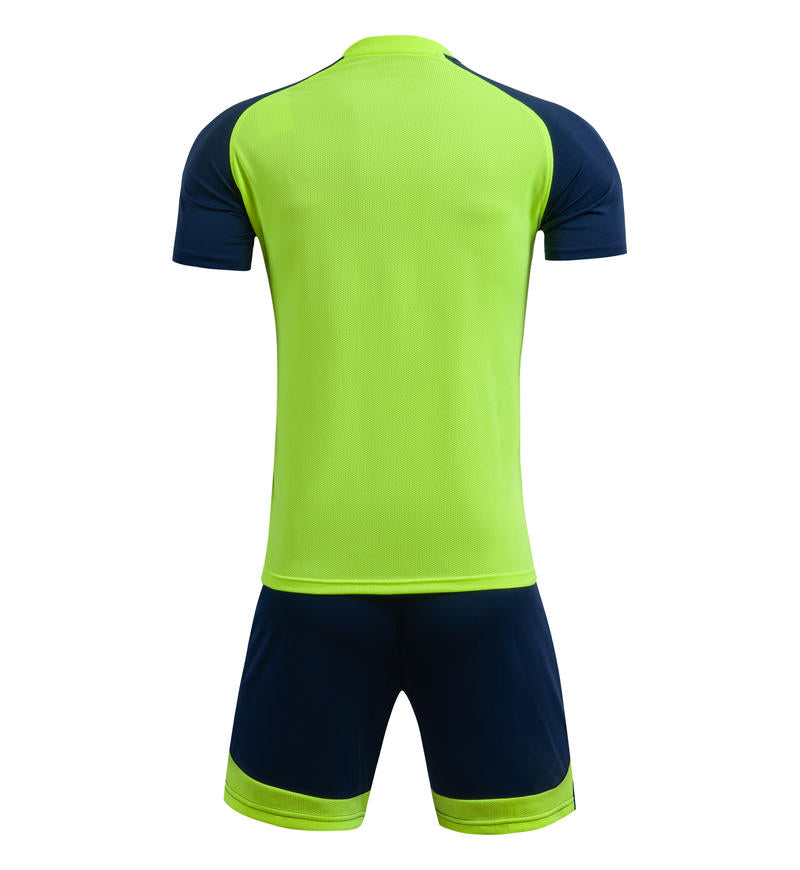 M8601 neon green soccer training set back