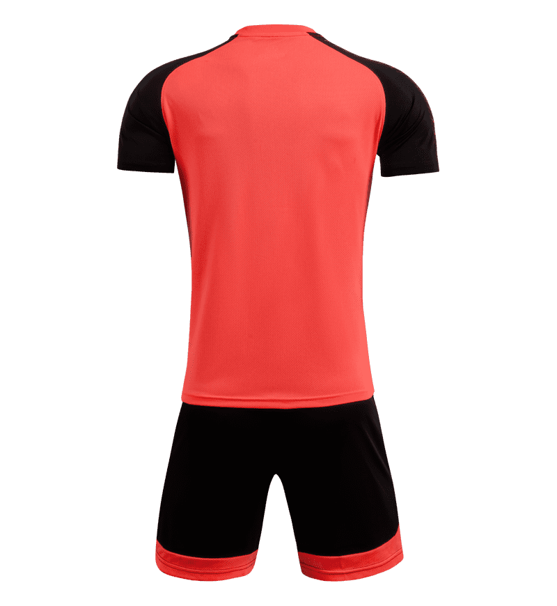 M8601 coral black soccer training set back