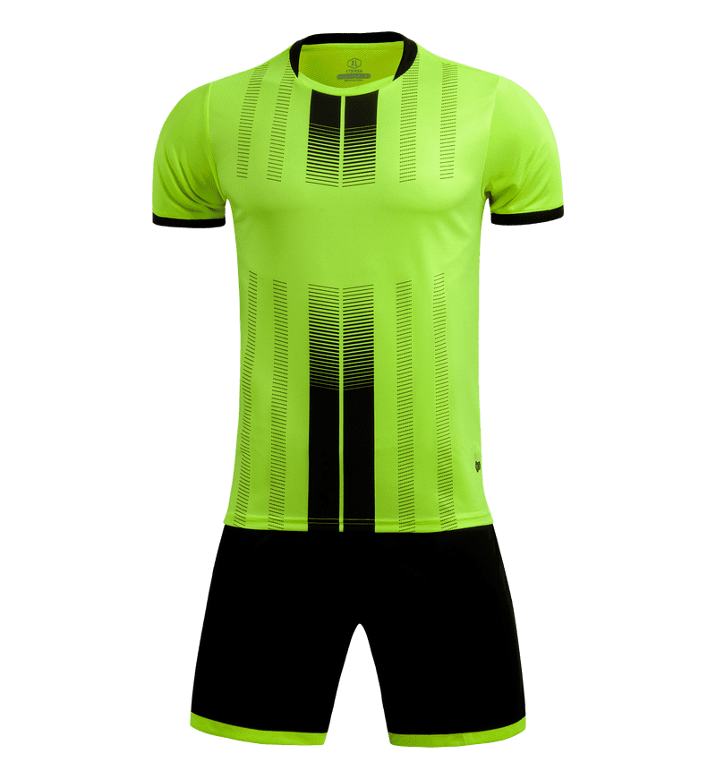 M8607 neon green soccer training set front