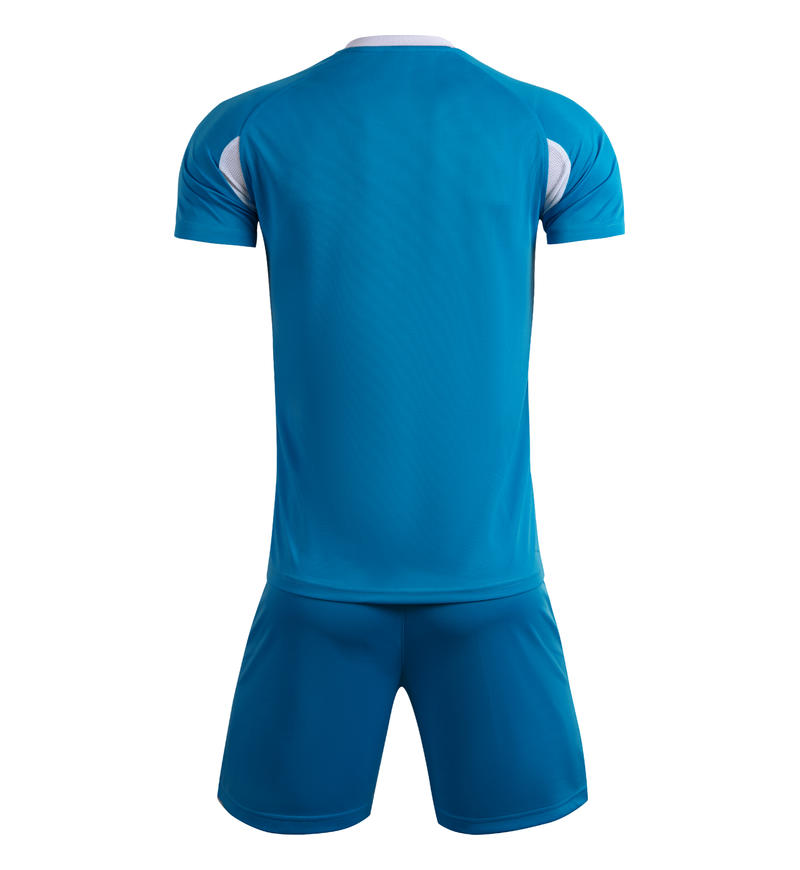 M8623 Blue back soccer uniform set