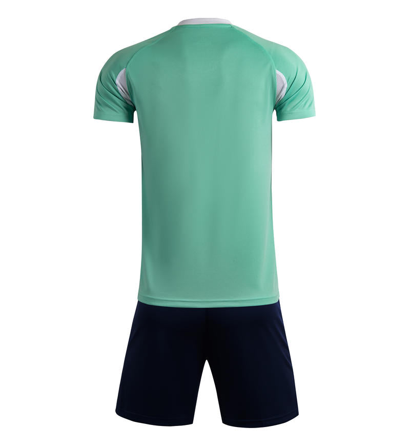 M8623 Mint Green back soccer uniform set