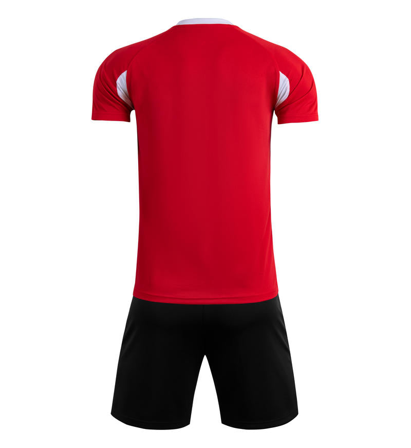M8623 Red back soccer uniform set
