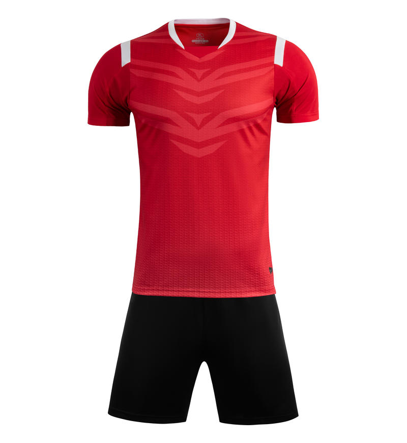 M8631 red black soccer training set front