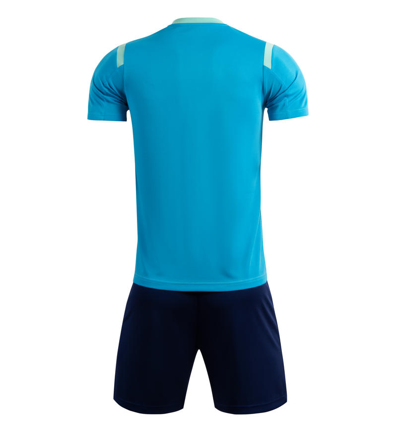 M8631 cyan navy soccer training set back