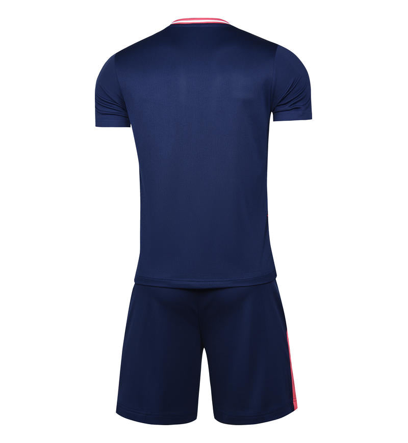 M8633 Navy Pink soccer uniform back
