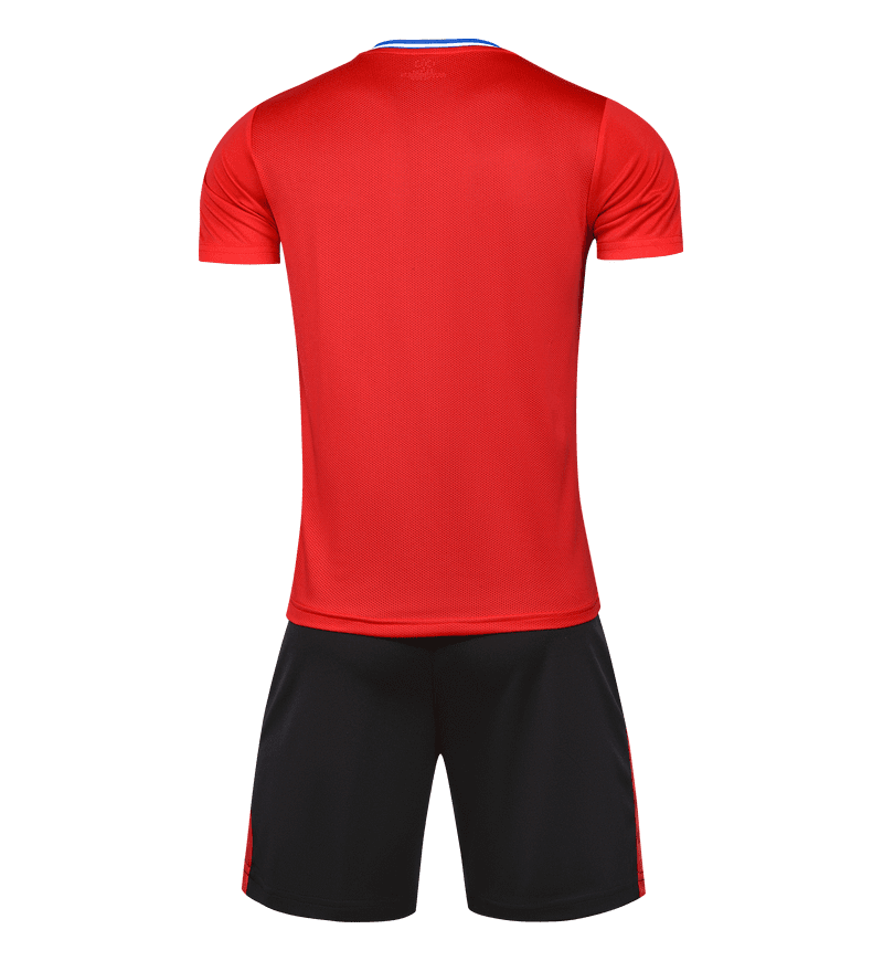 M8633 Red Pink soccer uniform back