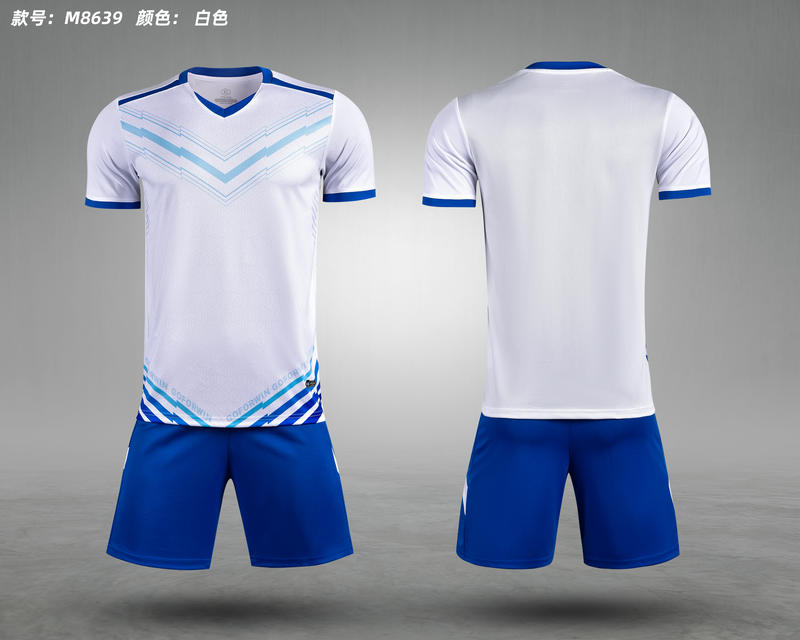 M8639 White Blue