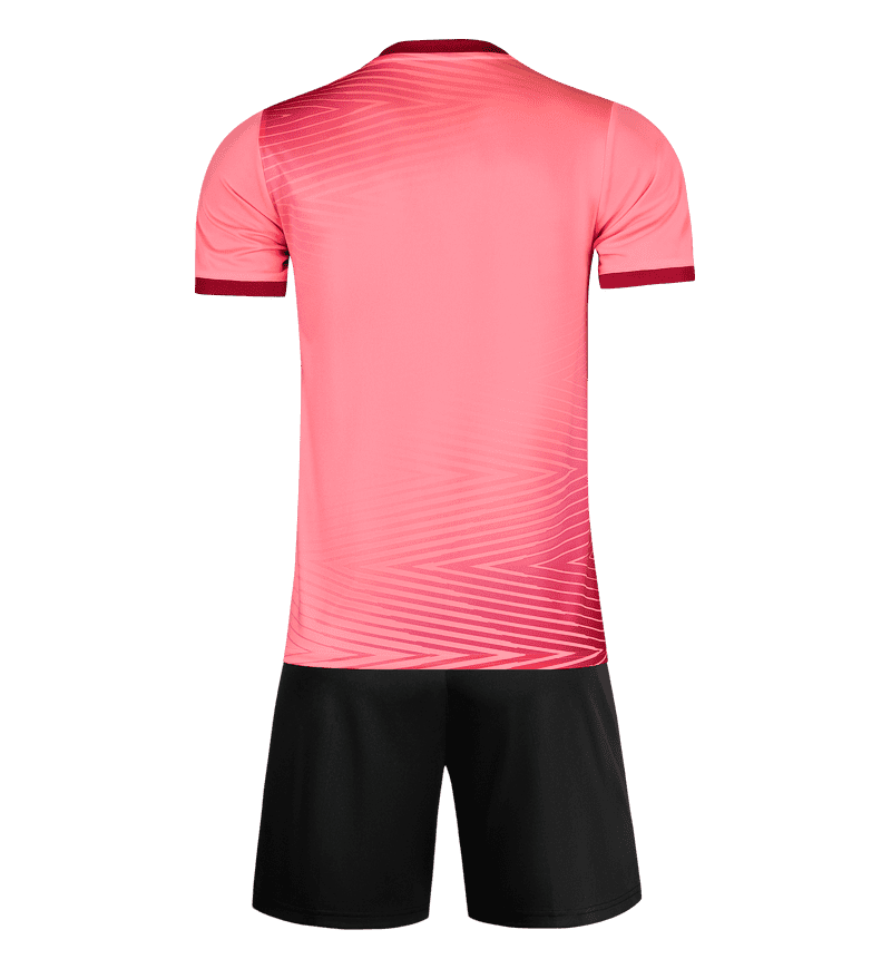 M8641 Pink back soccer uniform set