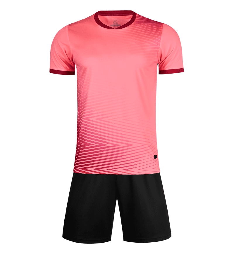 M8641 Pink front soccer uniform set