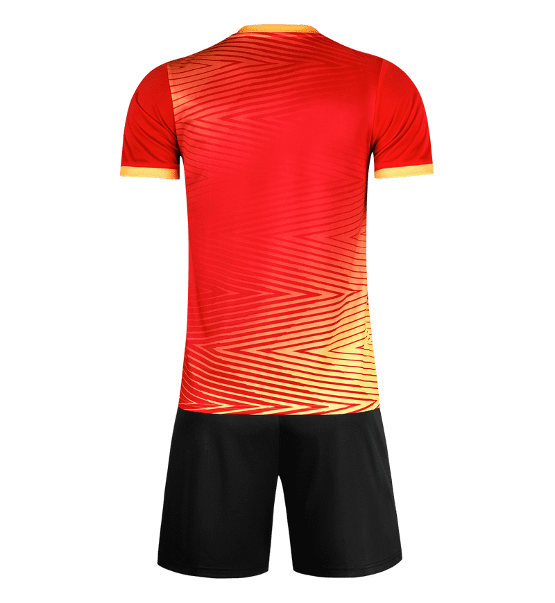 M8641 Red back soccer uniform set
