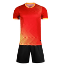 M8641 Red front soccer uniform set