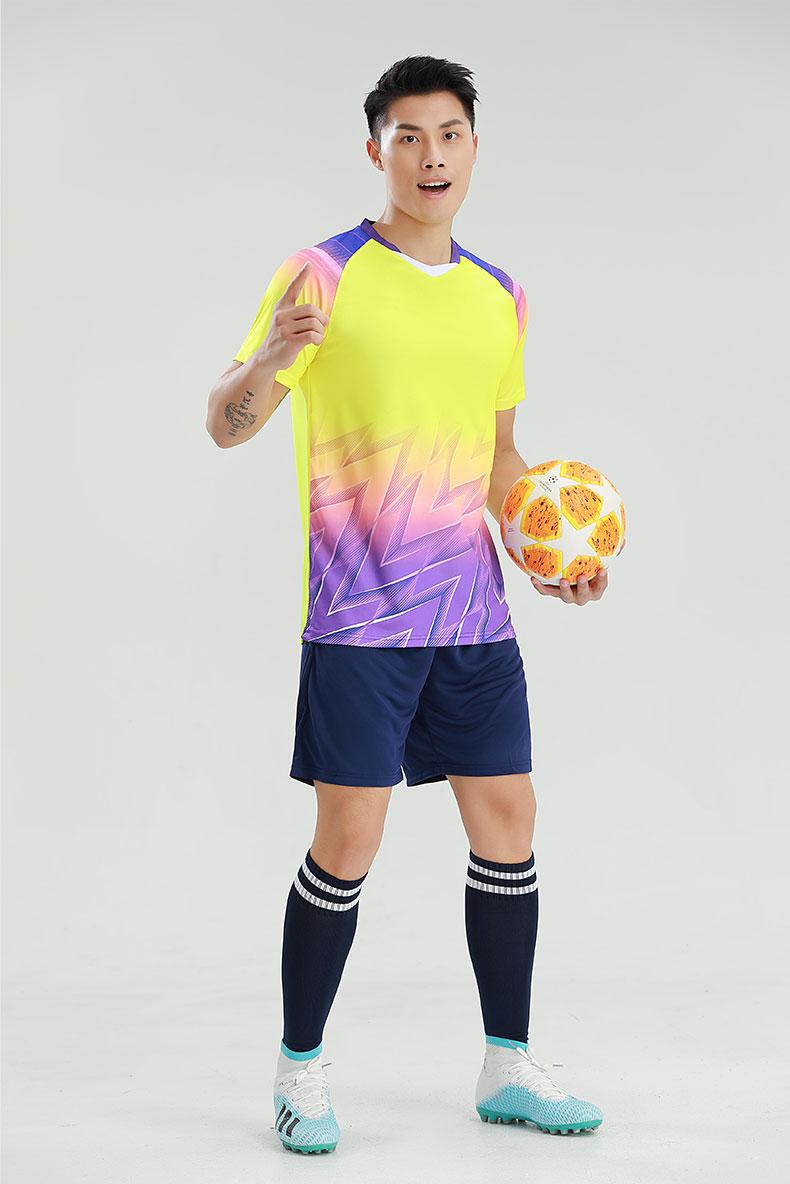 M8643 Yellow Purple model standing