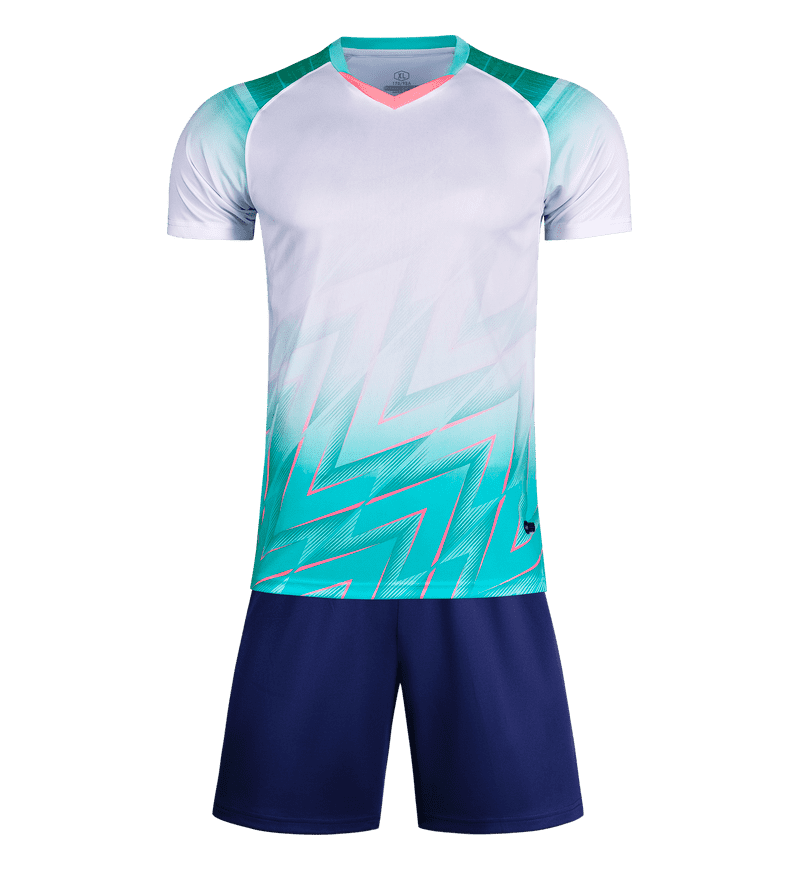 M8643 White Aqua front view