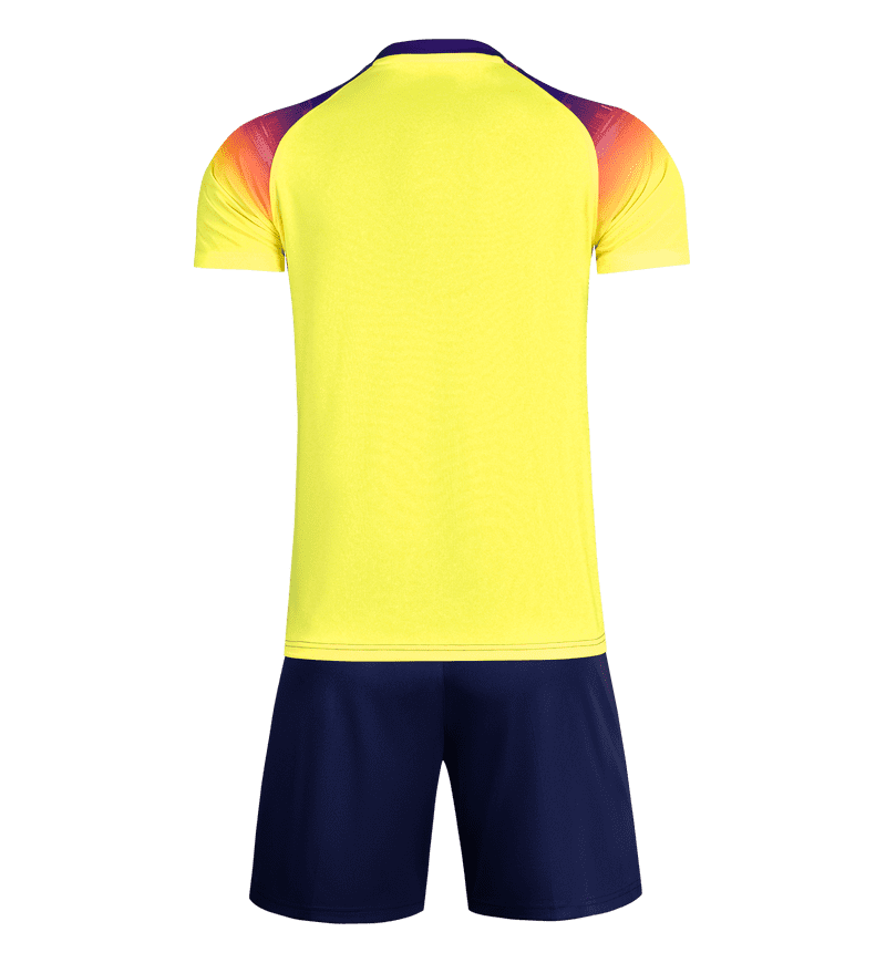 M8643 Yellow Purple back view