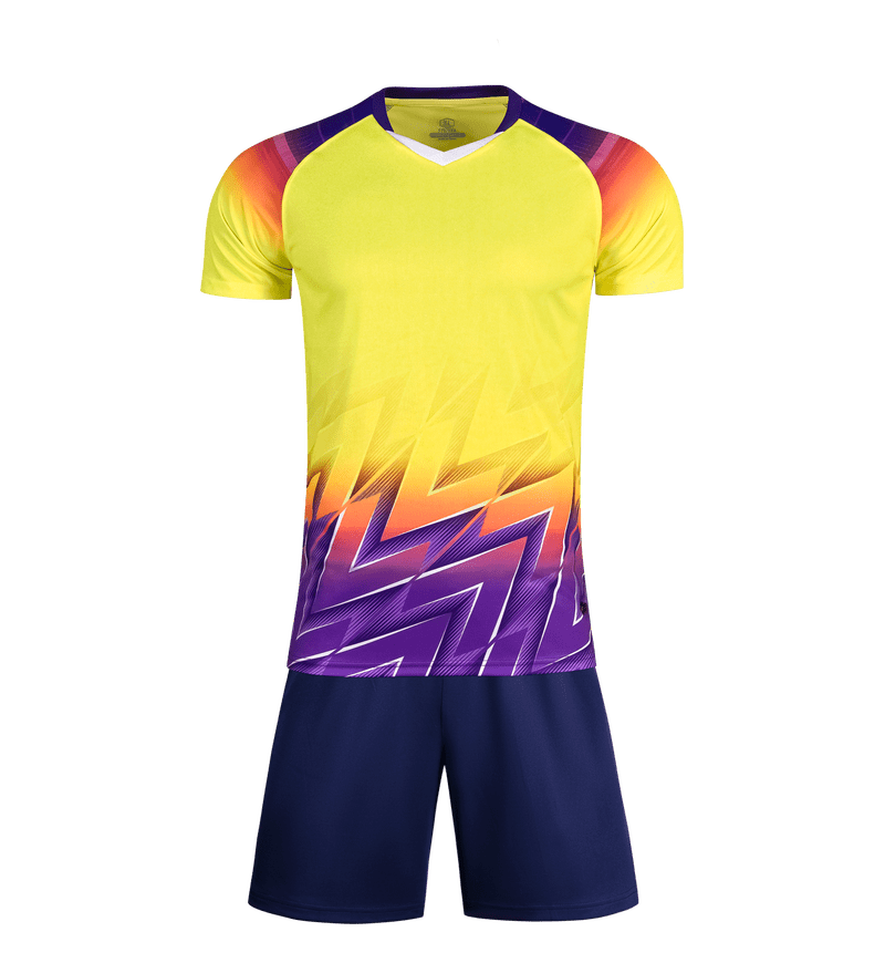 M8643 Yellow Purple front view