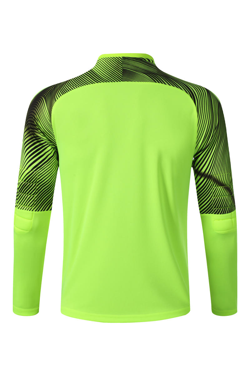 M8855 goalkeeper long sleeve jersey fluorescent green back