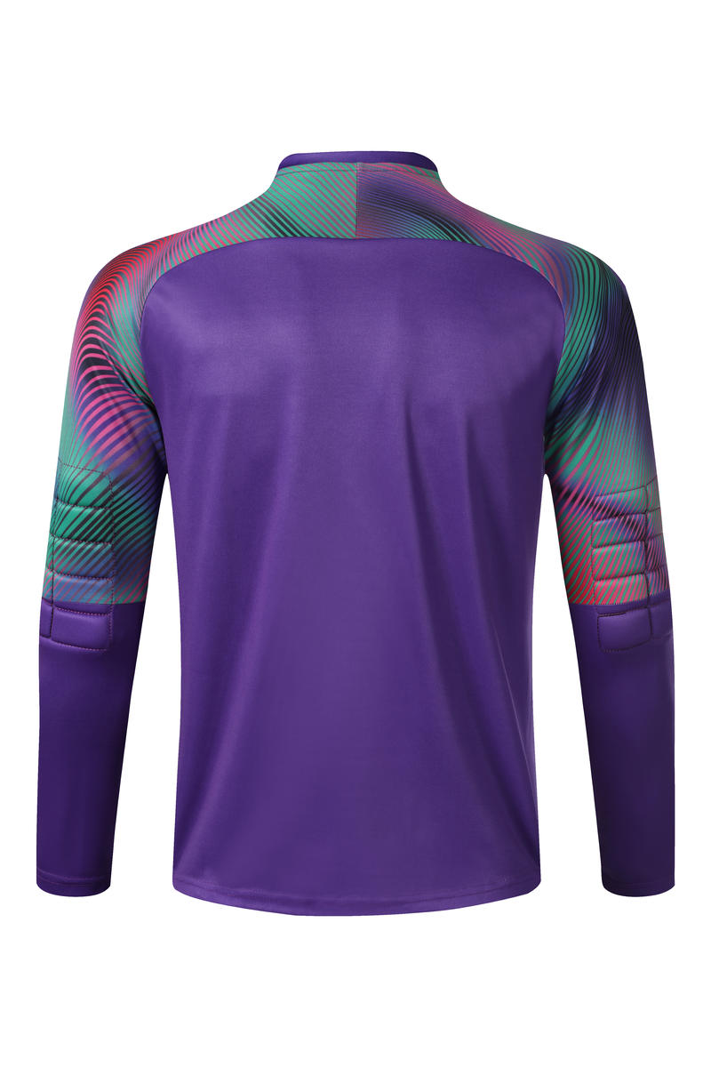M8855 goalkeeper long sleeve jersey purple back