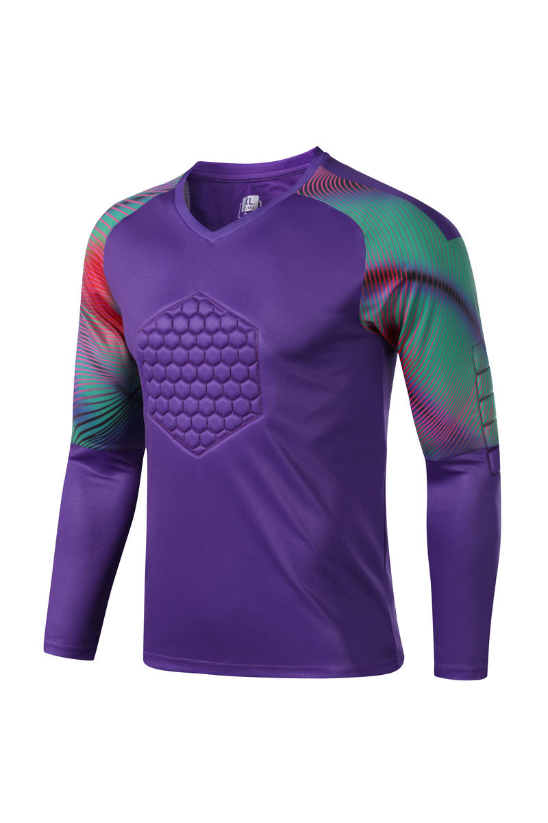 M8855 goalkeeper long sleeve jersey purple front