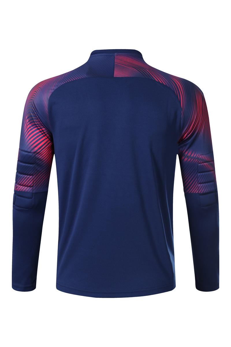 M8855 goalkeeper long sleeve jersey royal blue back