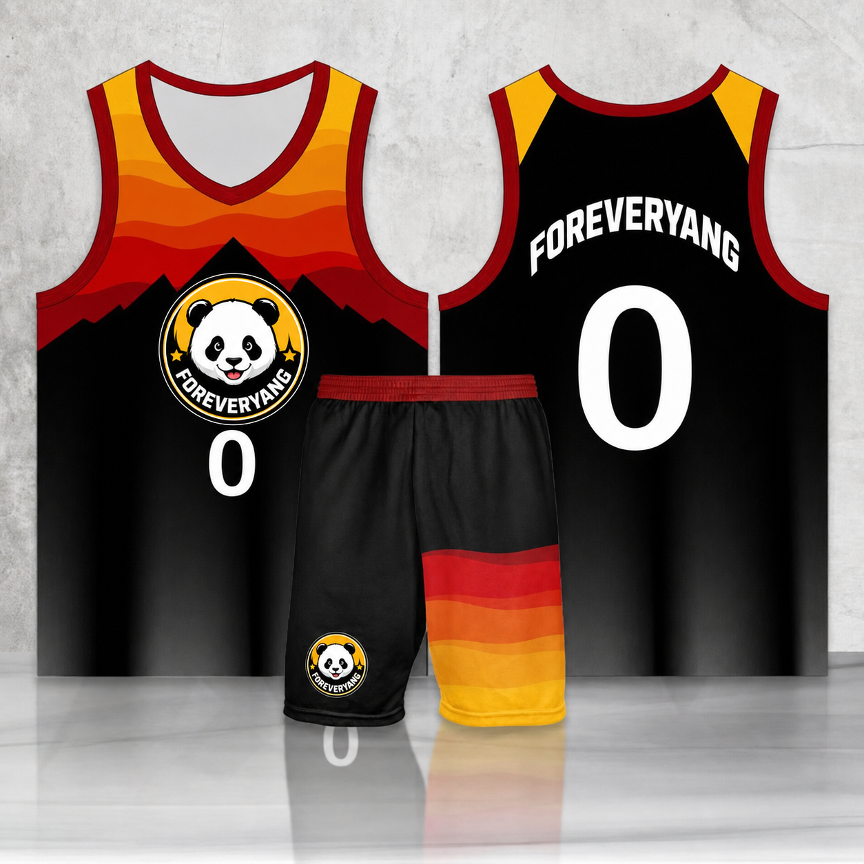 PH-HOT-10 FOREVERYANG basketball jersey and shorts set