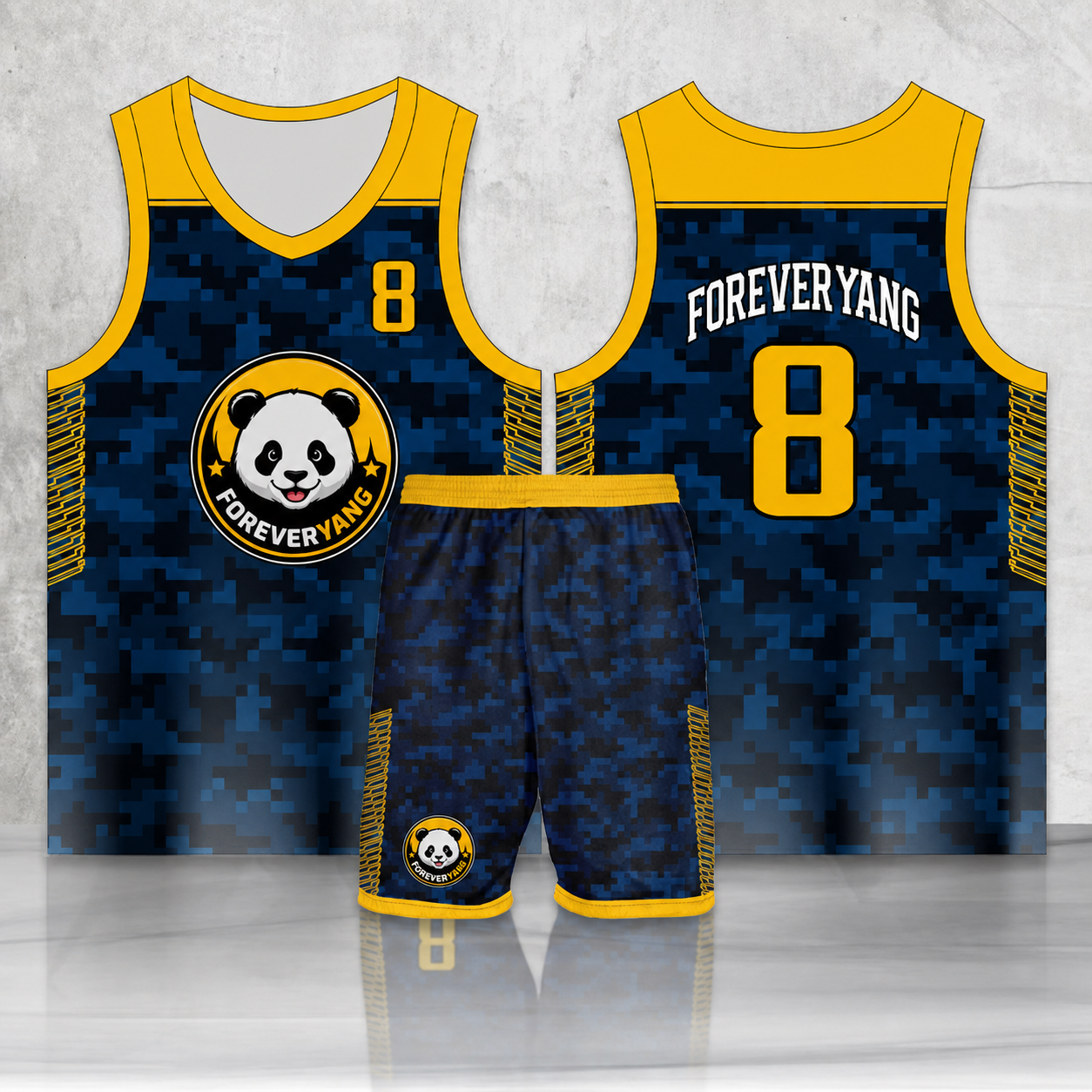 PH-HOT-15 FOREVERYANG basketball jersey and shorts set