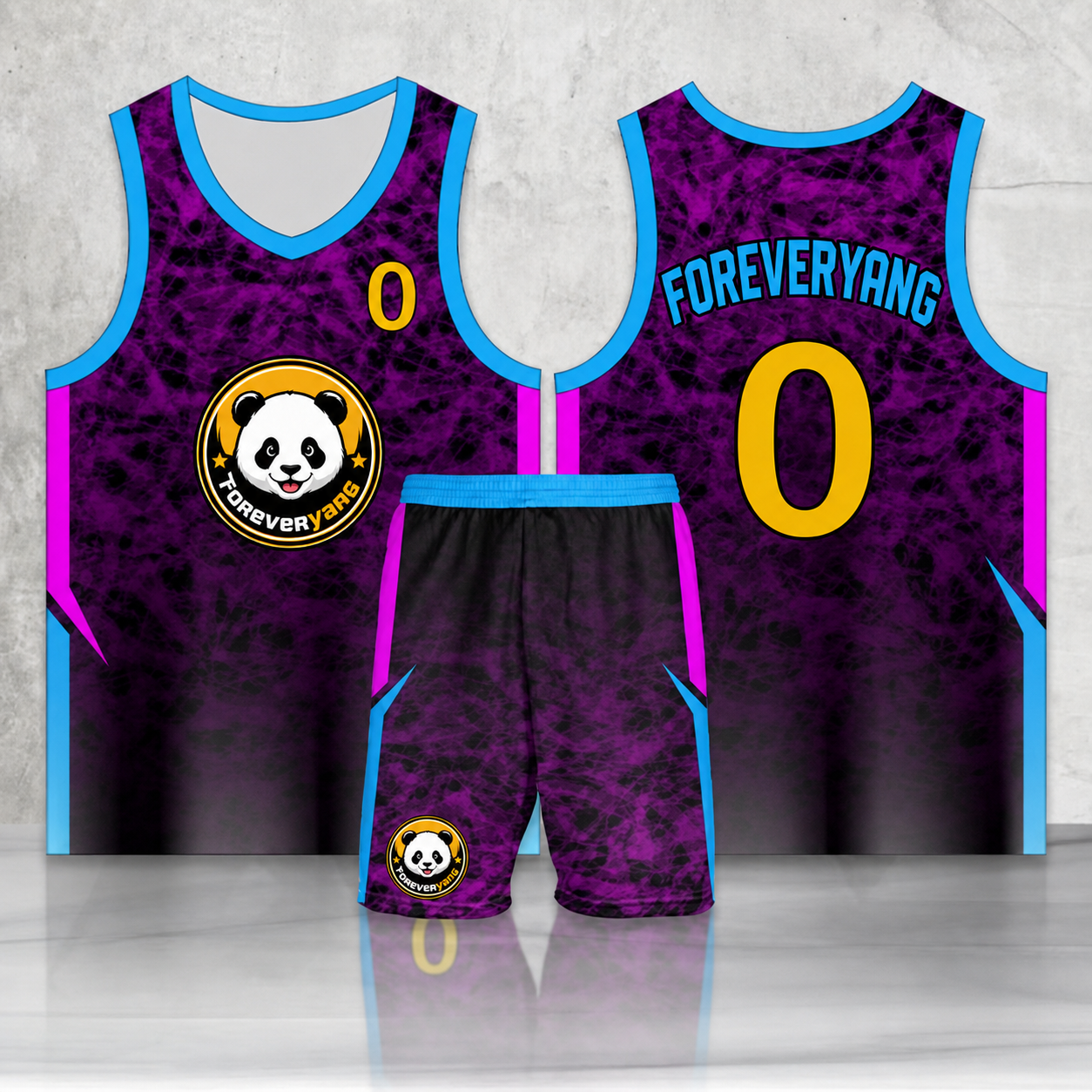 PH-HOT-18 FOREVERYANG basketball jersey and shorts set