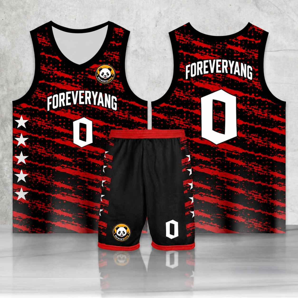 PH-HOT-28 FOREVERYANG basketball jersey and shorts set
