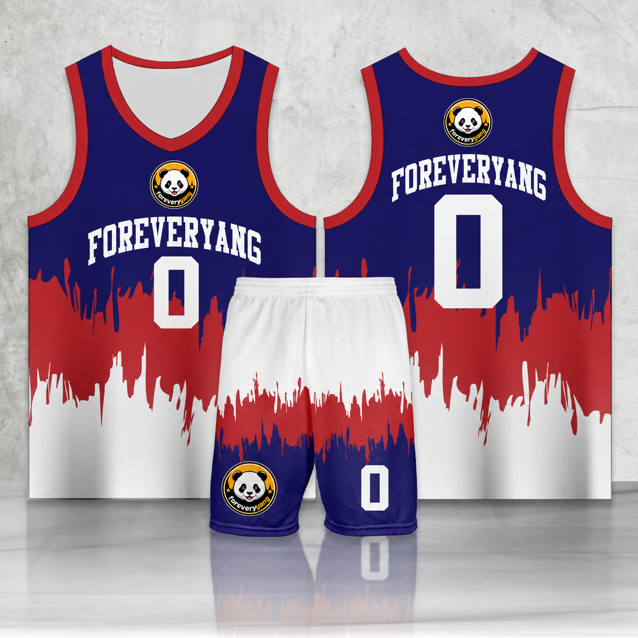 PH-HOT-30 FOREVERYANG basketball jersey and shorts set