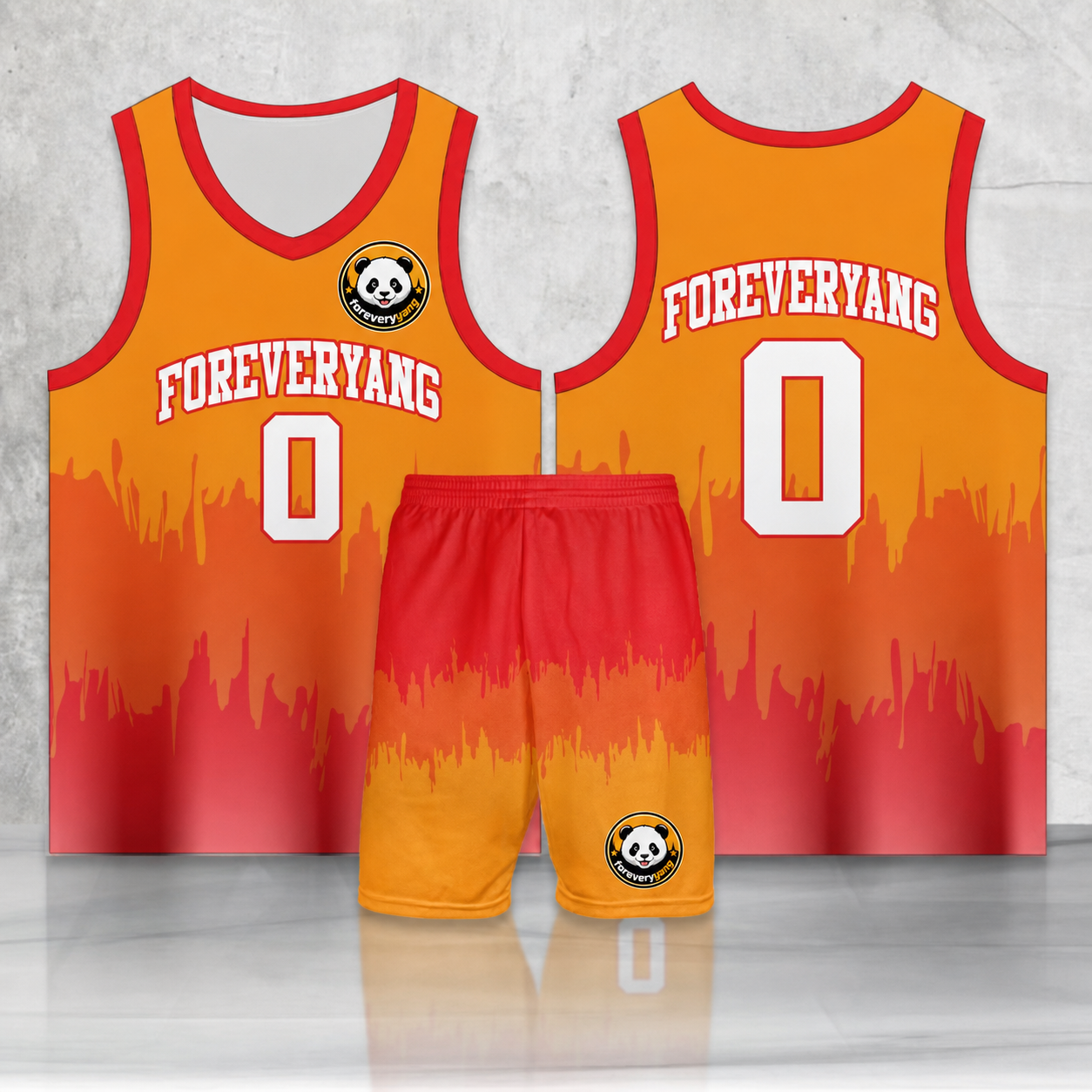 PH-HOT-35 FOREVERYANG basketball jersey and shorts set