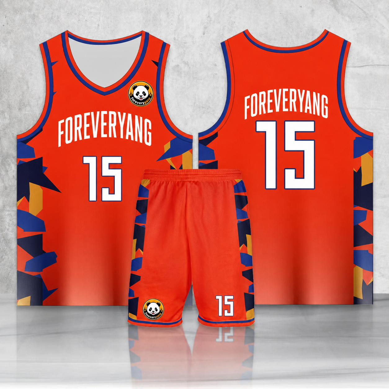 PH-HOT-42 FOREVERYANG basketball jersey and shorts set