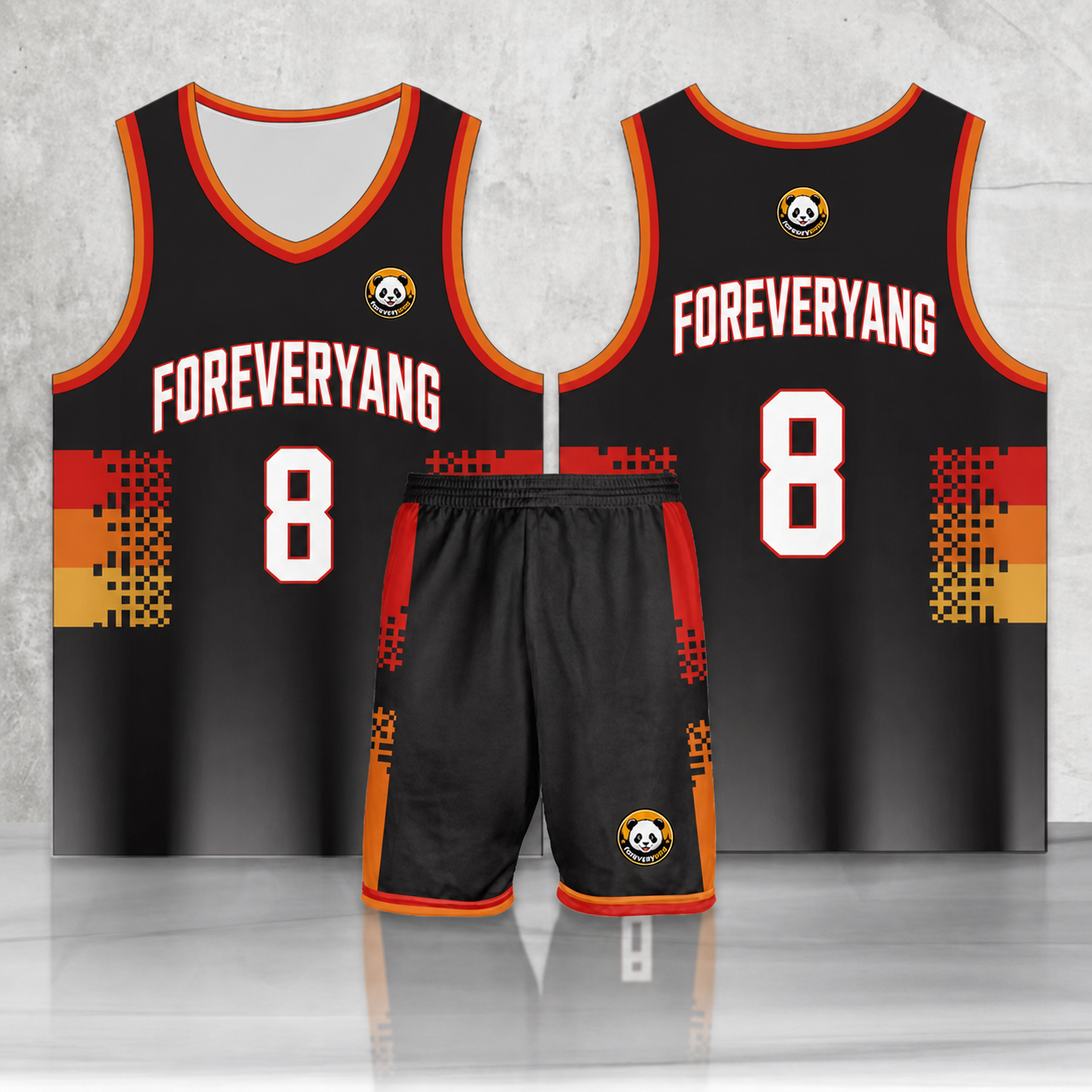 PH-HOT-46 FOREVERYANG basketball jersey and shorts set