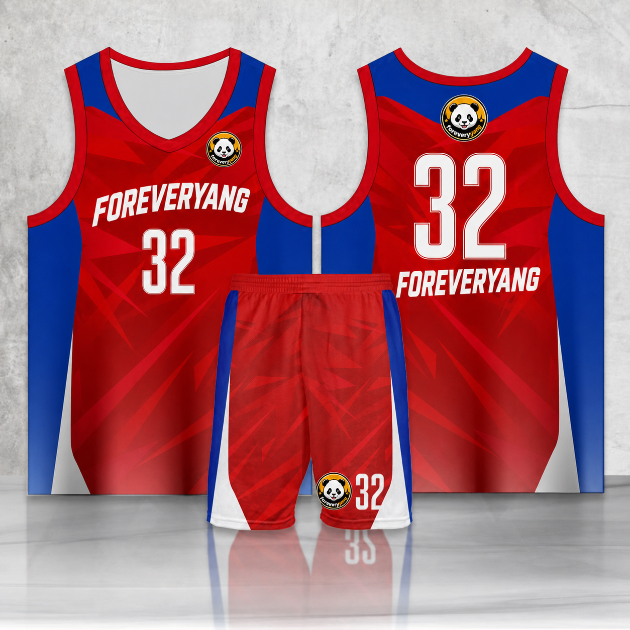 PH-HOT-47 FOREVERYANG basketball jersey and shorts set