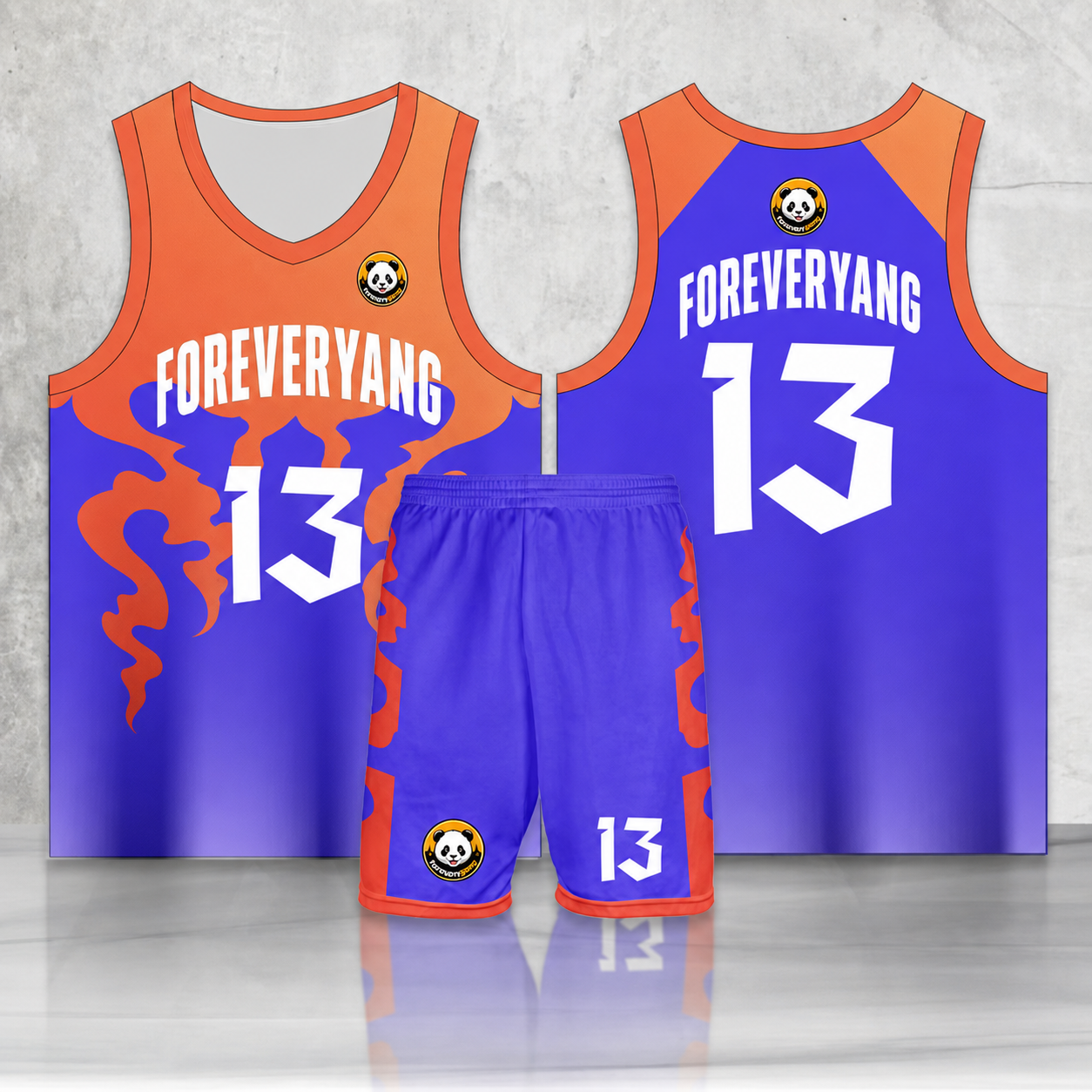 PH-HOT-48 FOREVERYANG basketball jersey and shorts set