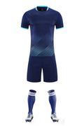 C5027 soccer training uniform - navy front