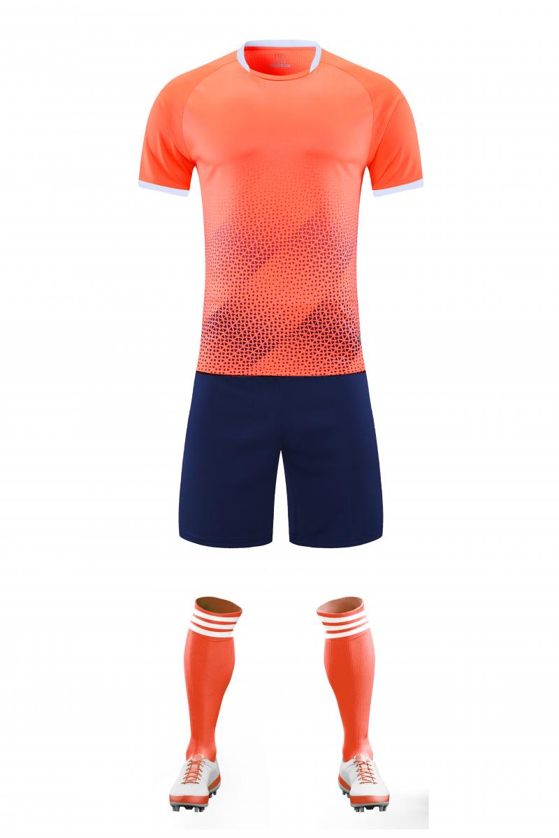 C5027 soccer training uniform - orange front
