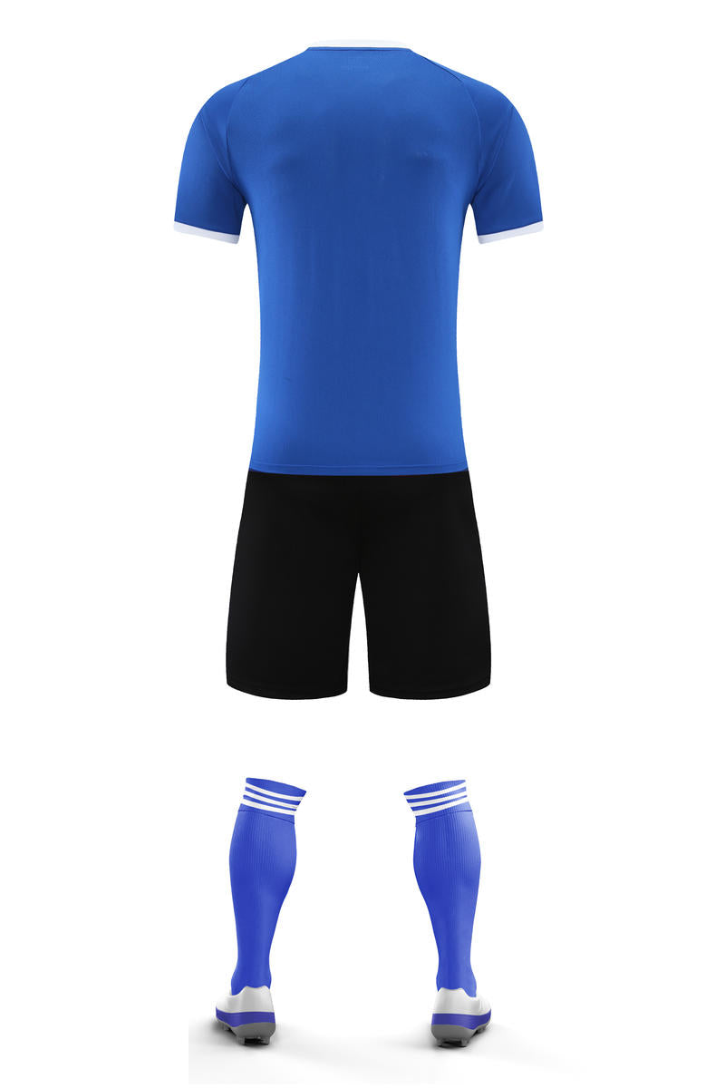 C5027 soccer training uniform - royal blue back