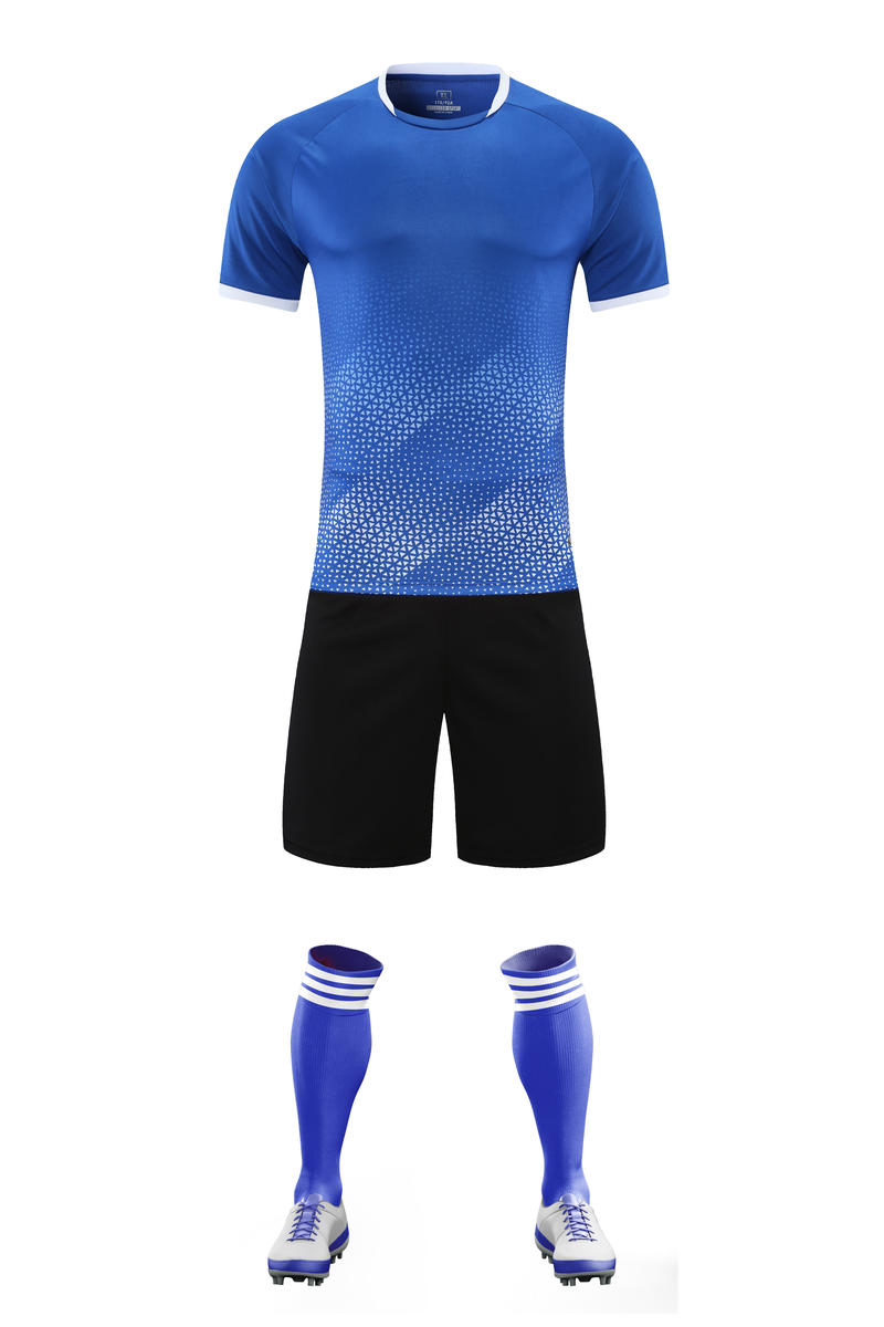 C5027 soccer training uniform - royal blue front